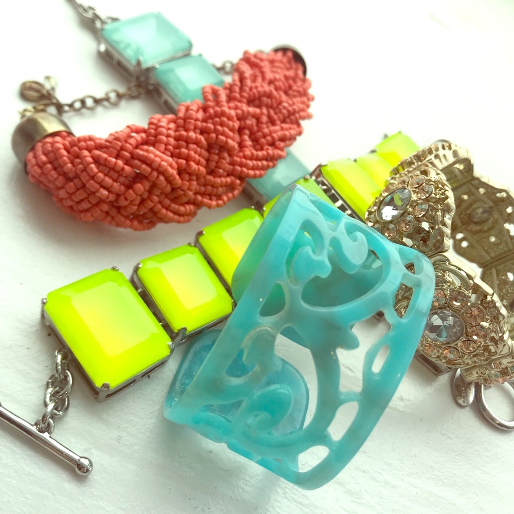 Chunky bracelets (set of five)